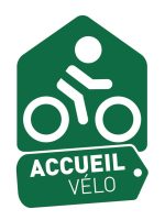 Logo 'Accueil Vélo', indiquant que notre hôtel à Toulouse est adapté aux cyclistes